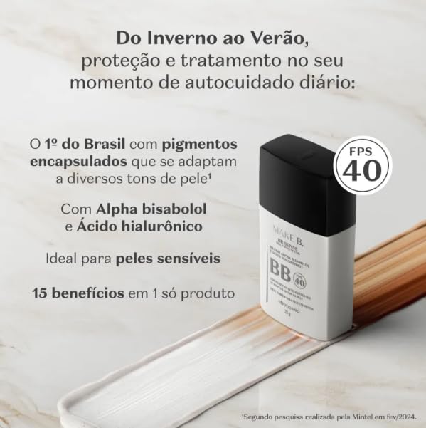 BB Cream Multiprotetor FPS 40 Make B. Sense 25g (Cor 2, 25g